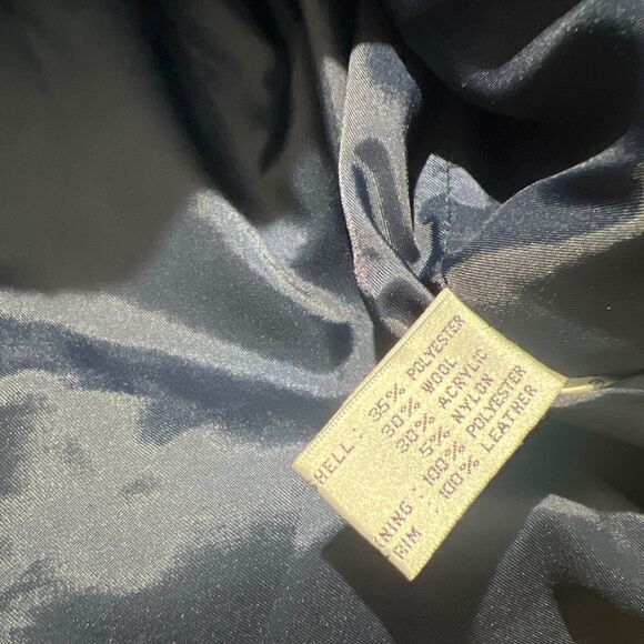 Katy D Kathryn Deene Blanket Coat Toggle Wool Blend Mountain Print Sz 22/24 - Picture 2 of 14